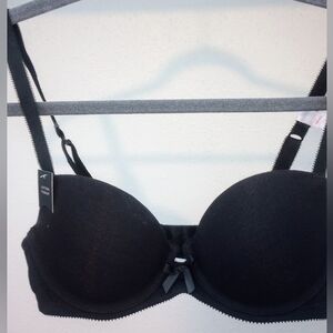 Ambrielle cotton push up demi bra 32B NWT